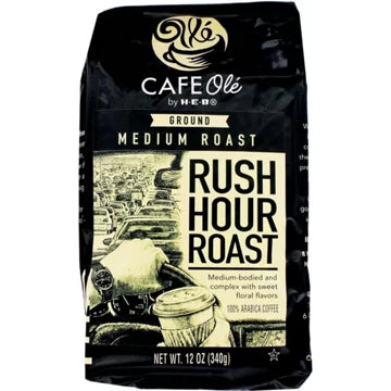 HEB Cafe Ole Rush Hour Roast Ground Coffee 12oz - 2 Bags