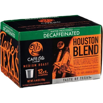 HEB Cafe Ole Decaf Houston Blend K-Cups 12 ct - 2 Boxes