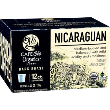 HEB Cafe Ole Organics Nicaraguan K-Cups 12 ct - 2 Boxes