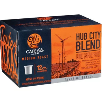 HEB Cafe Ole Hub City Blend K-Cups 12 ct - 2 Boxes
