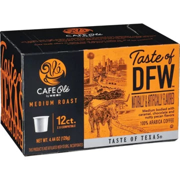 HEB Cafe Ole Taste of DFW K-Cups 12 ct - 2 Boxes