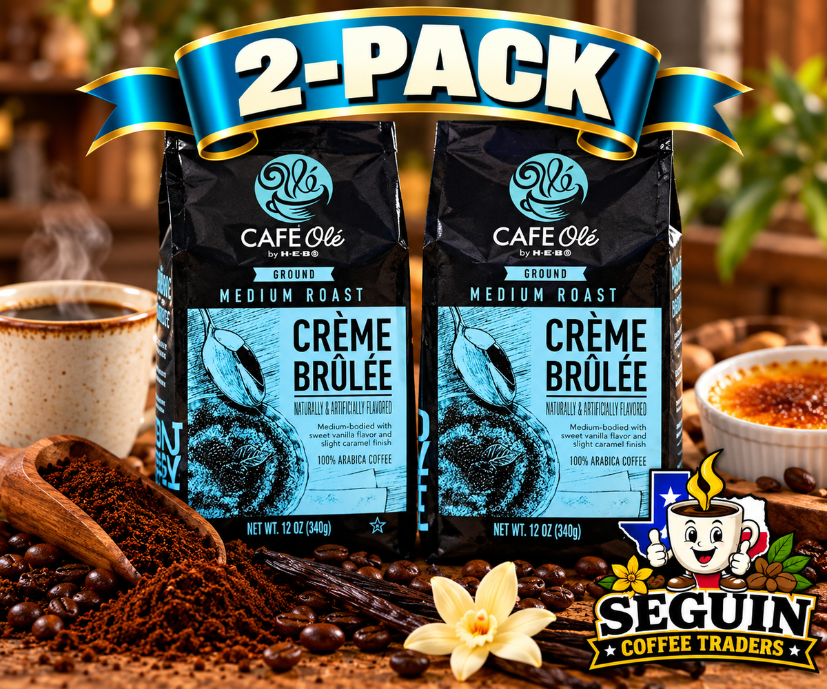 HEB Cafe Ole Creme Brulee Ground Coffee 12oz - 2 Bags