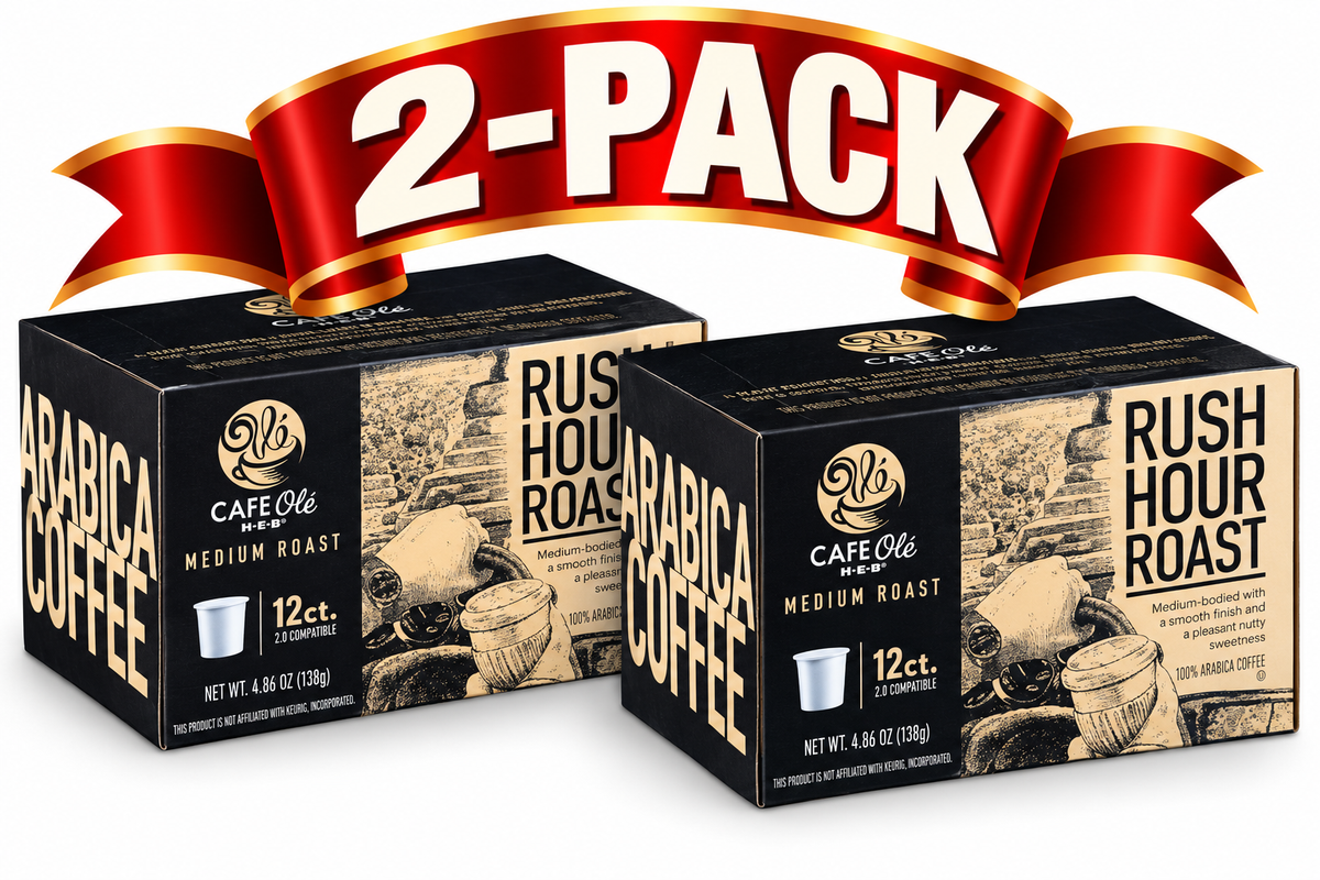 Café Olé Rush Hour Roast K-Cups 12 count 2-pack boxes