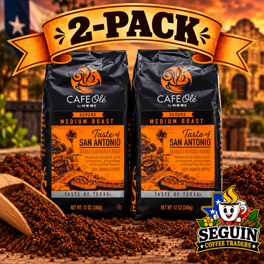 Café Olé Taste of San Antonio ground coffee 12oz 2-pack bags