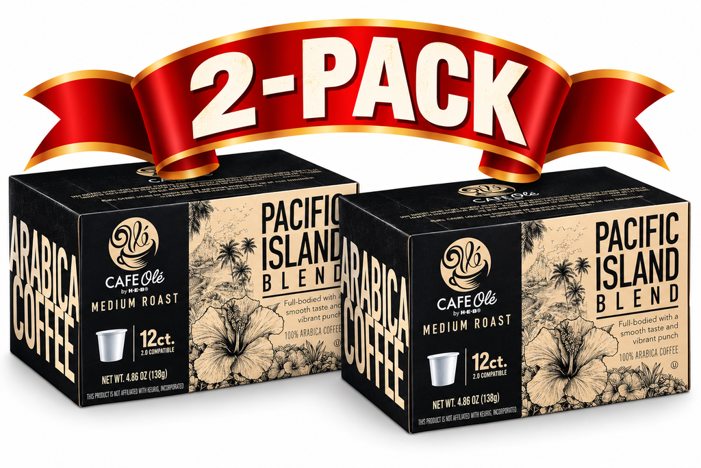 Café Olé Pacific Island Blend K-Cups 12 count 2-pack boxes