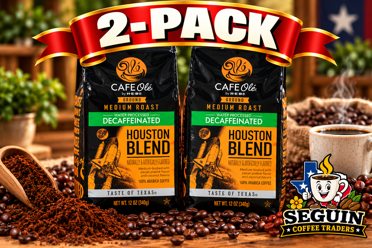 HEB Cafe Ole Decaf Houston Blend Ground Coffee 12oz - 2 Bags