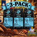 Café Olé Texas Pecan ground coffee 12oz 3-pack bags