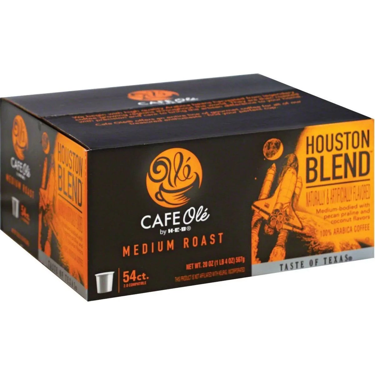 HEB Cafe Ole Houston Blend K-Cups 54 Count
