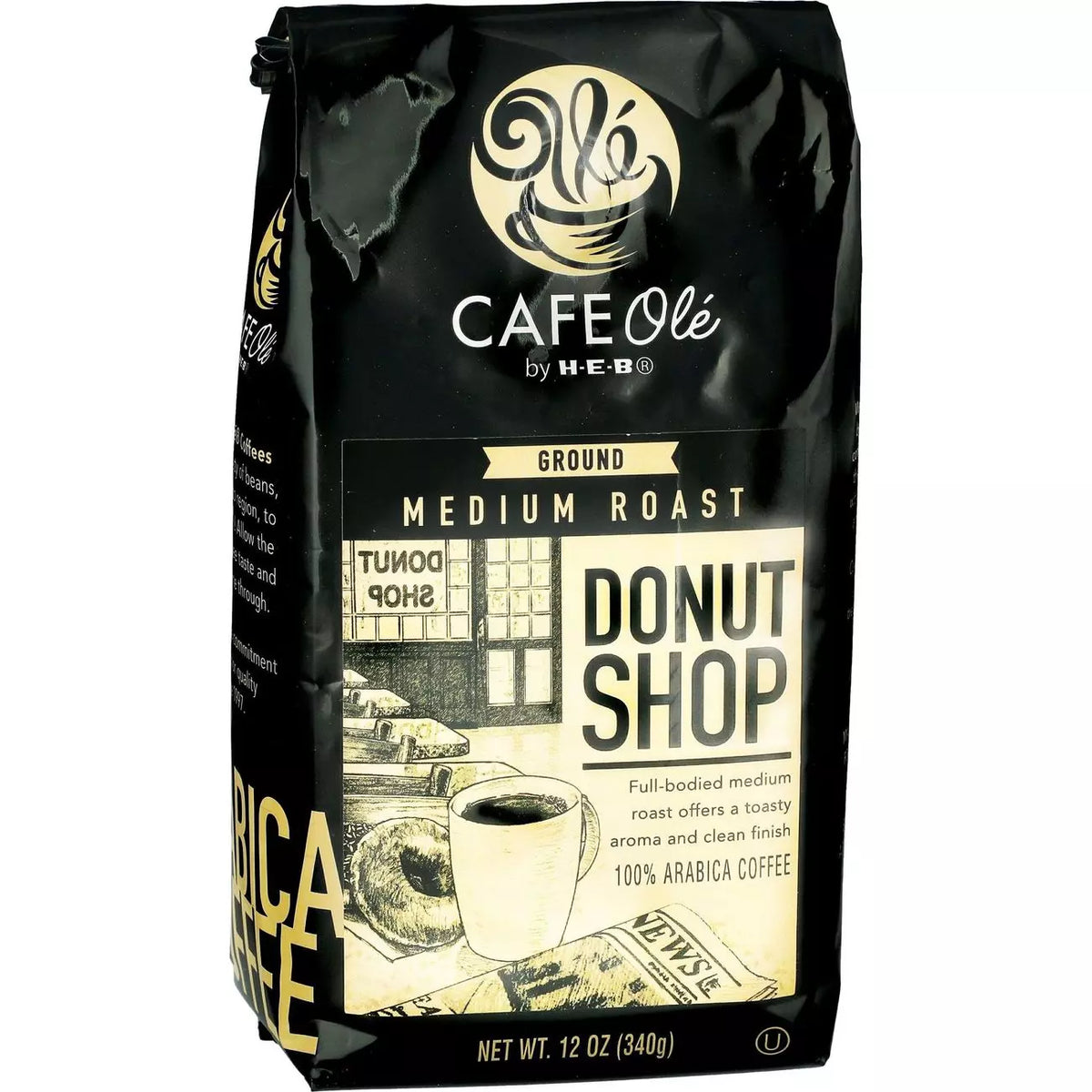 HEB Cafe Ole Donut Shop Blend Ground Coffee 12oz - 2 Bags