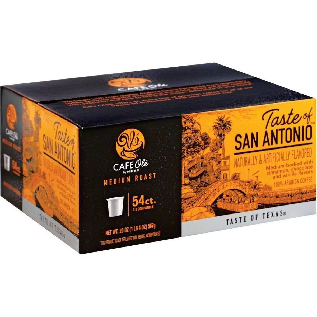 HEB Cafe Ole Taste of San Antonio K-Cups 54 Count