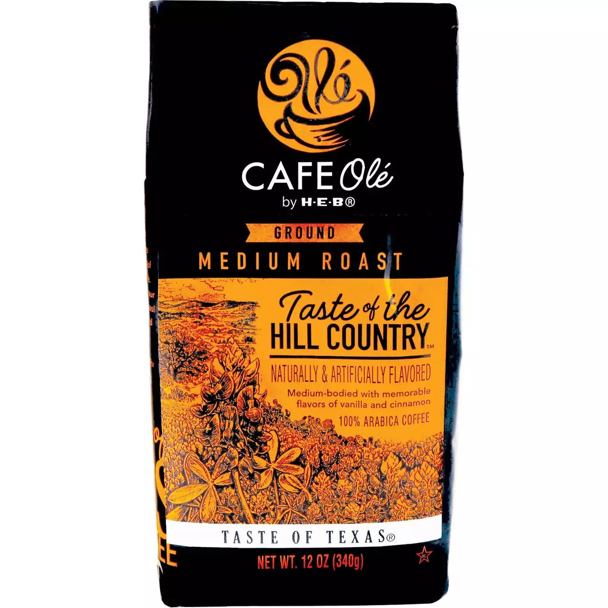 HEB Cafe Ole Taste of the Hill ground Coffee 12oz - 2 Bags