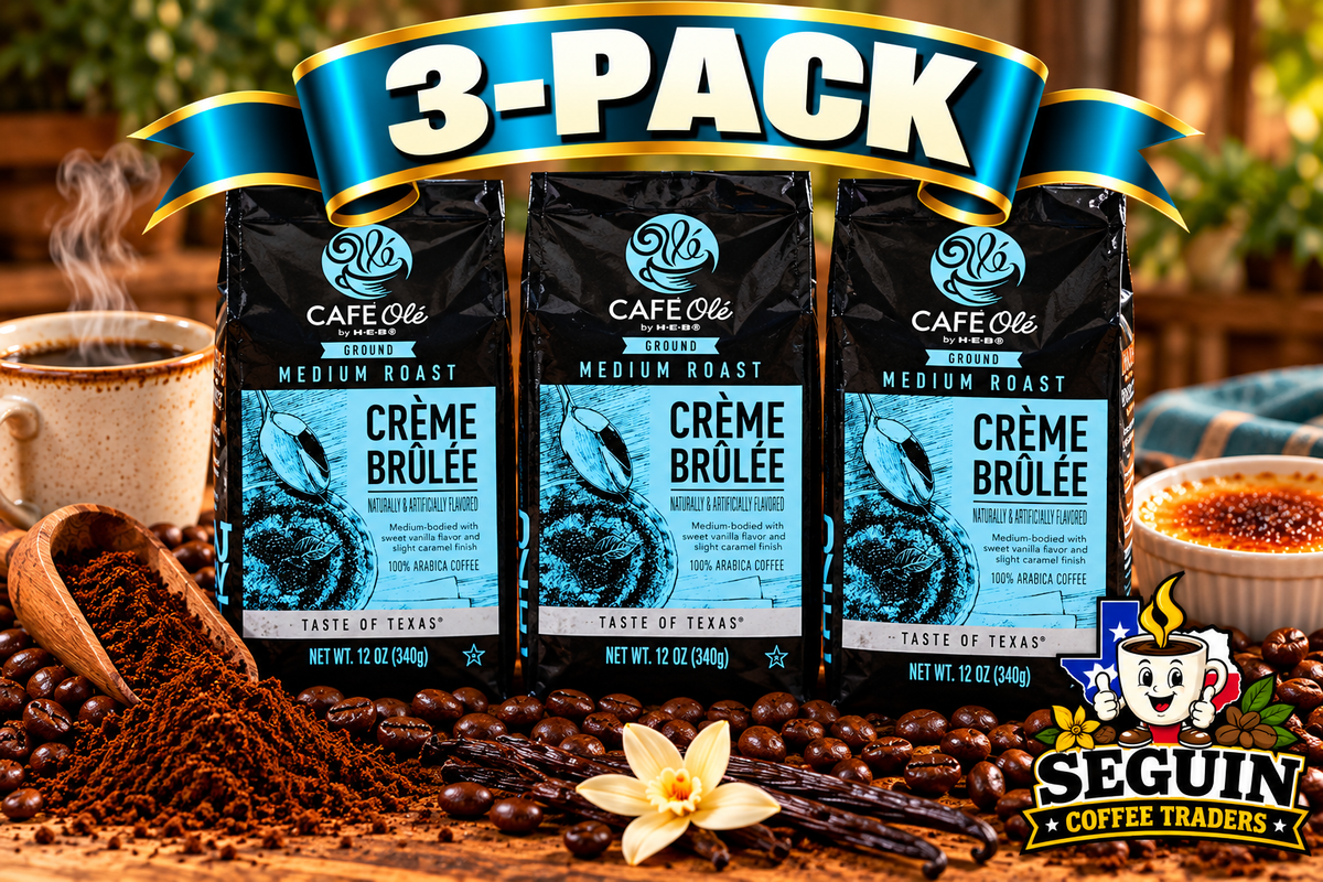 HEB Cafe Ole Creme Brulee Ground Coffee 12oz - 2 Bags
