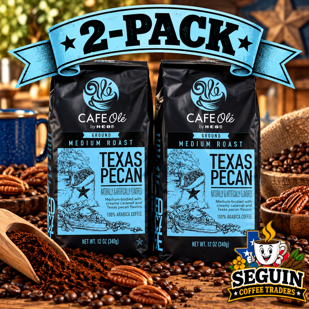 Café Olé Texas Pecan ground coffee 12oz bag