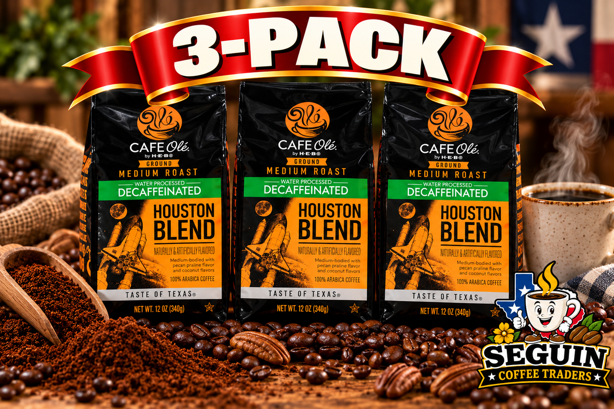HEB Cafe Ole Decaf Houston Blend Ground Coffee 12oz - 2 Bags