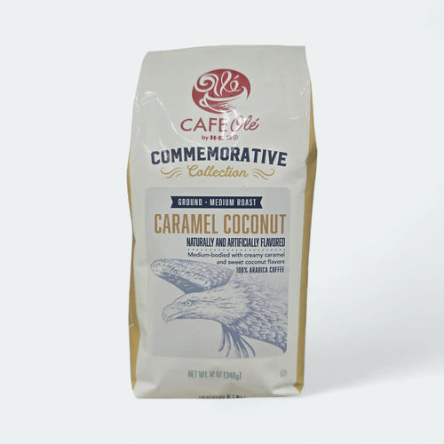 Cafe Ole by H-E-B Commemorative Collection Caramel Coconut Medium Roast Ground Coffee 12 oz