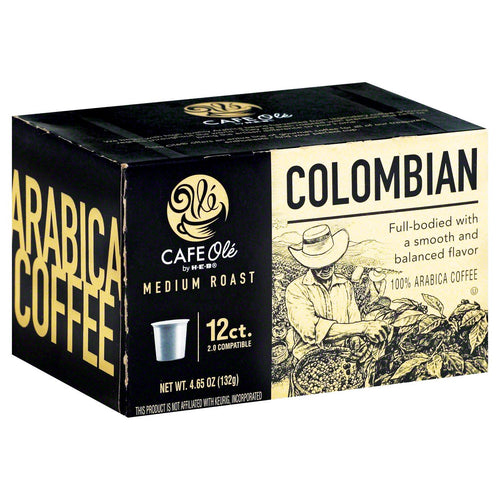 Cafe Ole by H-E-B Colombian Medium Roast Single Serve Cups 12 ct