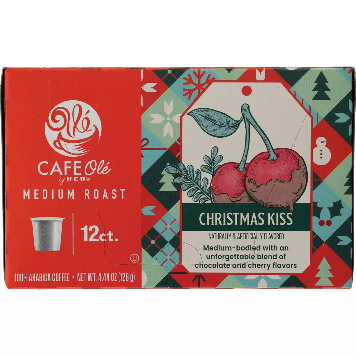 HEB Cafe Ole Christmas Kiss K-Cups 12ct (2 Pack)