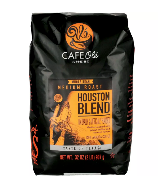 Cafe Ole by H-E-B Houston Blend Medium Roast Whole Bean Coffee