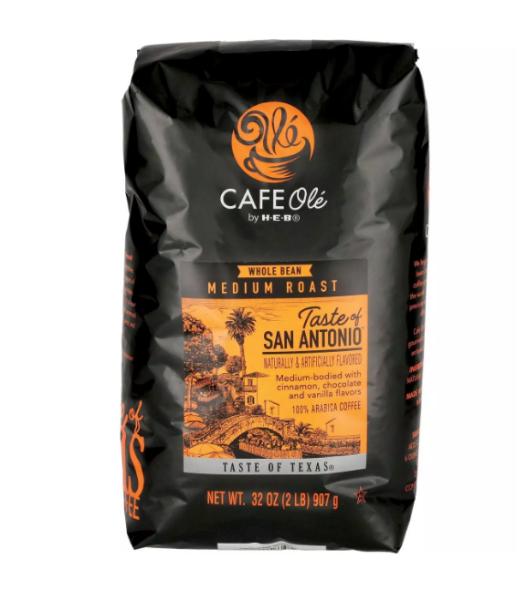 Cafe Ole by H-E-B Taste of San Antonio Medium Roast Whole Bean Coffee