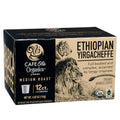 Cafe Ole Organics by H-E-B Ethiopian Yirgacheffe Medium Roast Single Serve Cups 12 ct