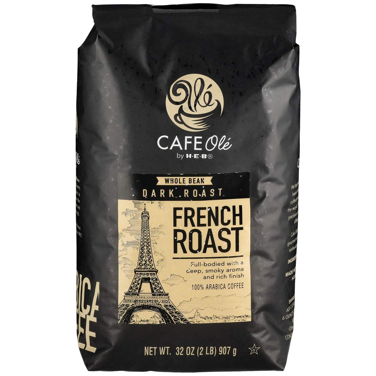 Cafe Ole by H-E-B French Roast Dark Roast Whole Bean Coffee 2 lb